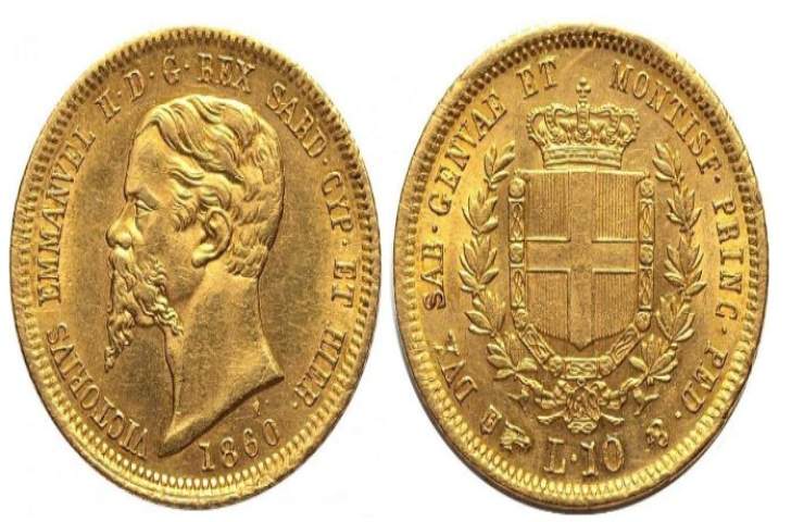 Monete 10 lire Vittorio Emanuele II