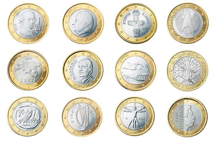 Monete rare tra gli euro
