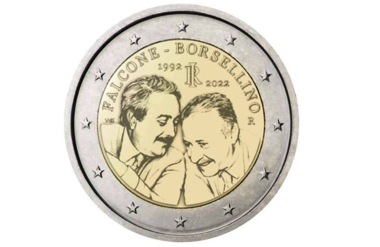 Nuova moneta commemorativa Giovanni Falcone e Paolo Borsellino