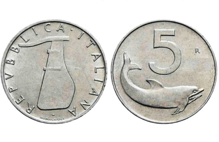 5 lire Delfino