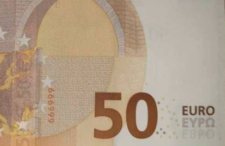 50 euro e il numero di serie