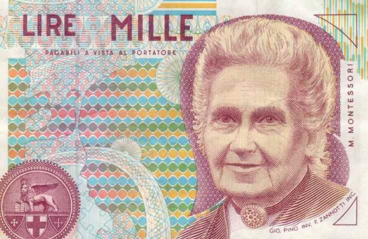 1000 lire Montessori