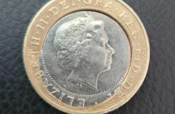 Moneta 2 sterline rara