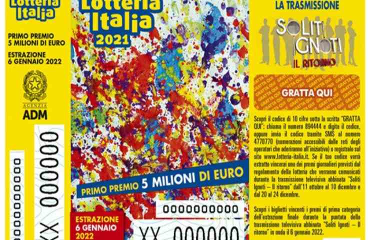 Lotteria Italia il biglietto