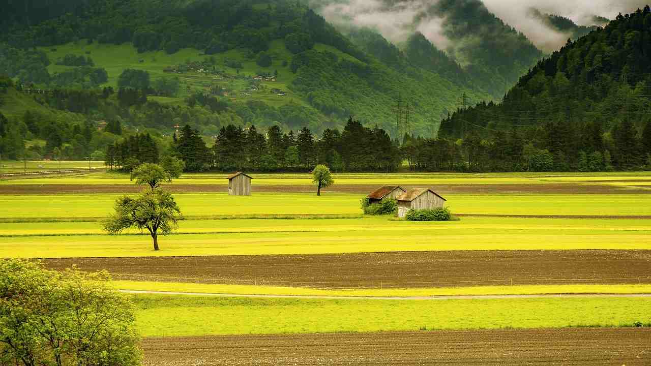 Campagna con una casa