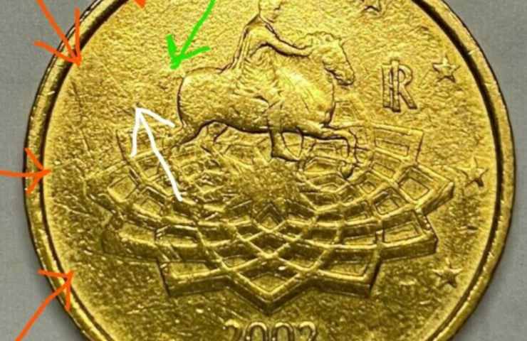 Monete 50 centesimi Marco Aurelio
