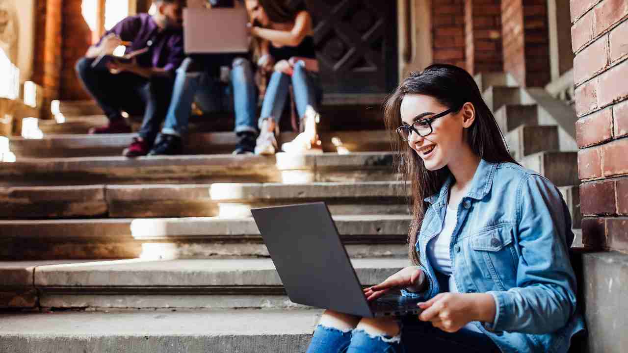 Ragazzi all'università