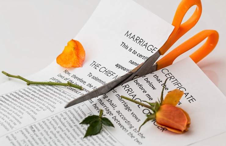Certificato di matrimonio distrutto