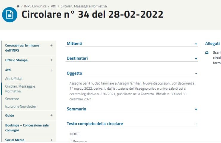 Pensoni marzo 2022