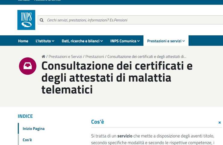 Consultazione certificato medico