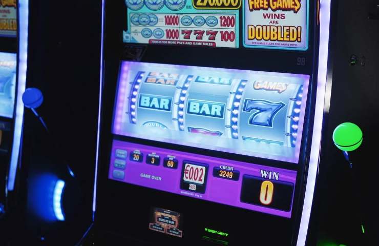 Slot machine in funzione