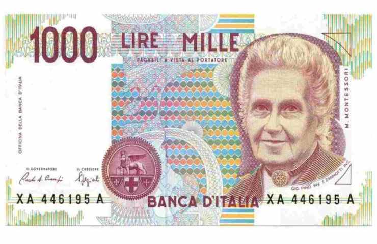 La 1000 lire Montessori