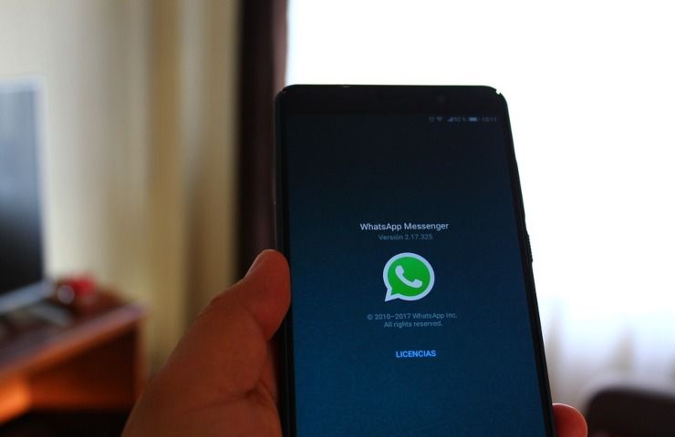 La schermata di Whatsapp