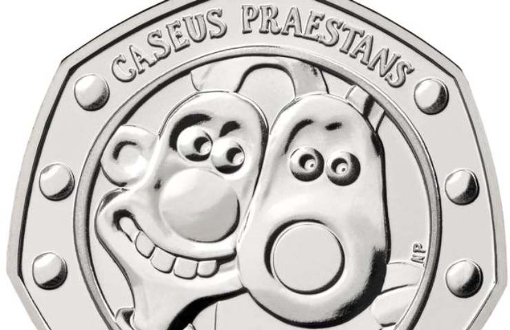 Moneta 50 pence Wallace and Gromit