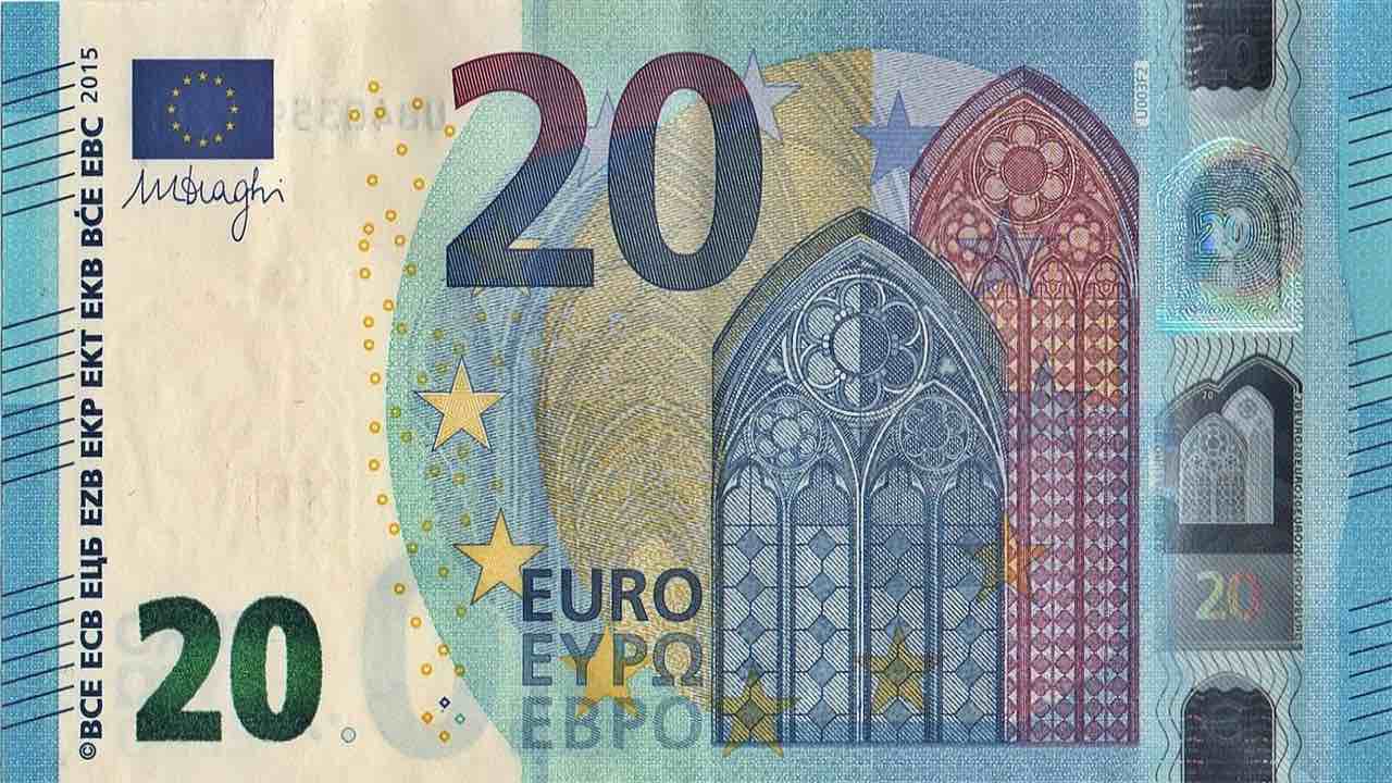 venti euro banconota falsa