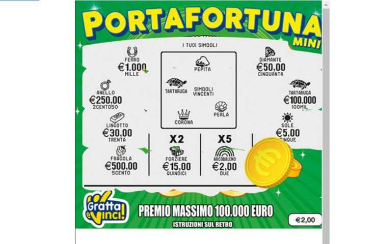 Gratta e Vinci 100.000 euro Mairano