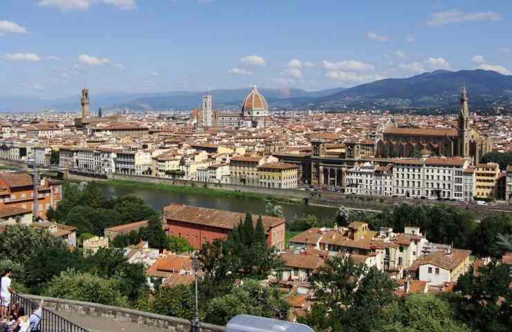 Una bellissima vista panoramica di Firenze