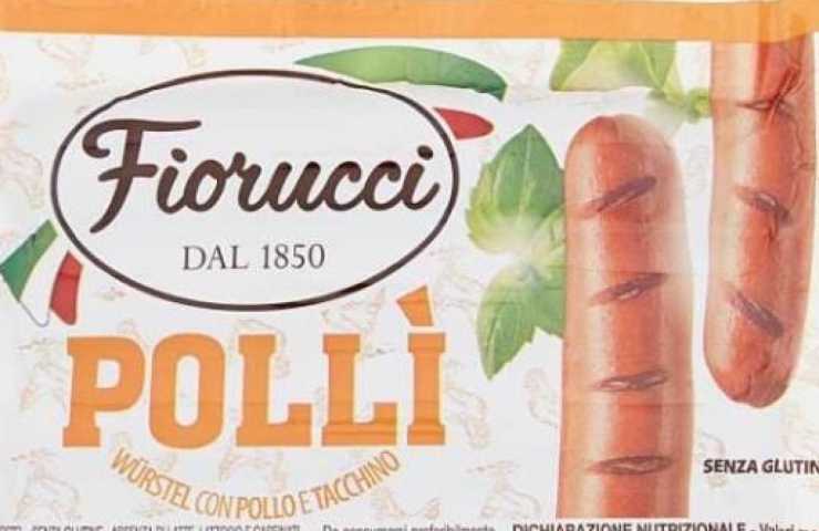 Wurstel Pollì Fiorucci allerta alimentare