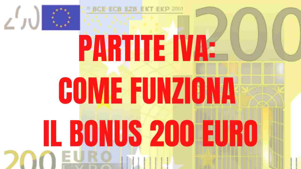 BONUS 200 EURO PARTITE IVA