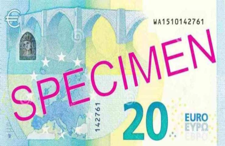 Banconota da 20 euro Specimen