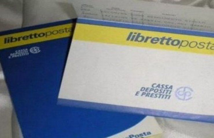 Un libretto di risparmio di Poste Italiane