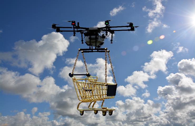 drone consegna cibo domicilio
