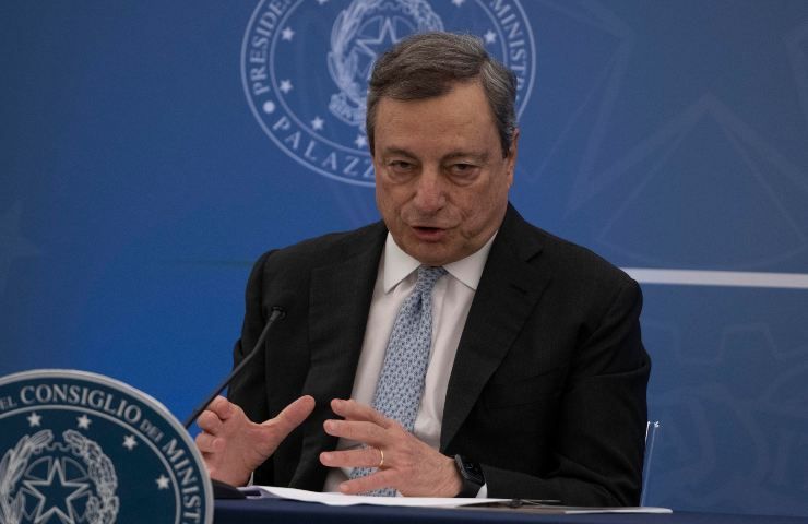 Il premier Mario Draghi