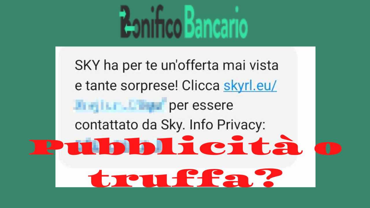 messaggio sky