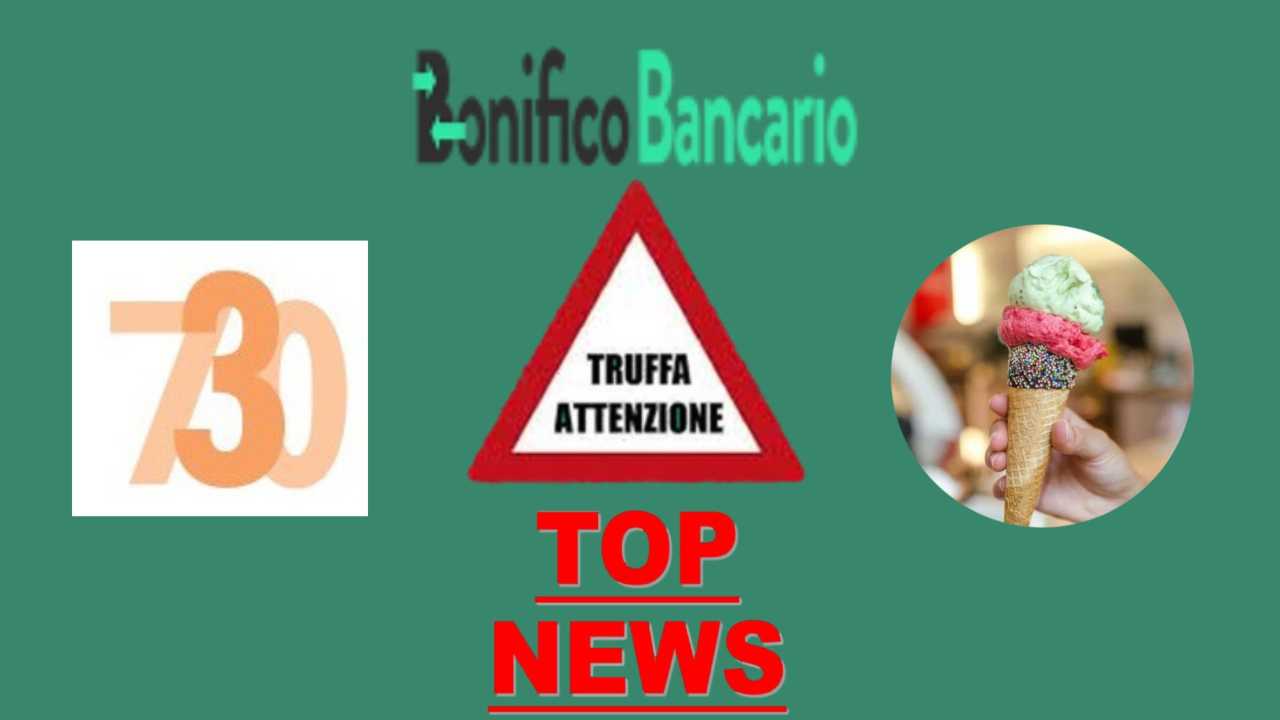 top news bonifico bancario