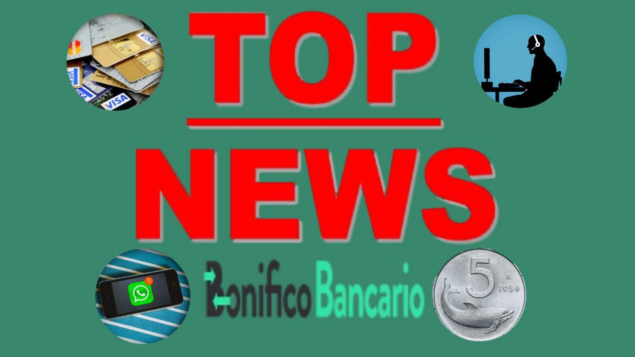 top news bonifico bancario