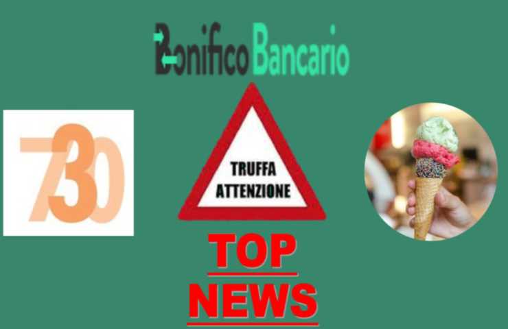 top news bonifico bancario