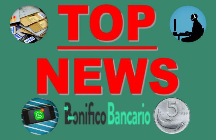 top news bonifico bancario