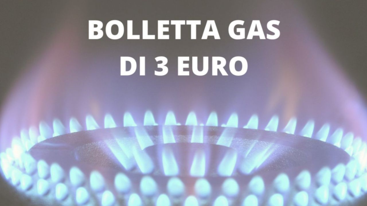 Bolletta gas 3 euro