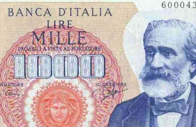 Banconote Giuseppe Verdi 1000 lire