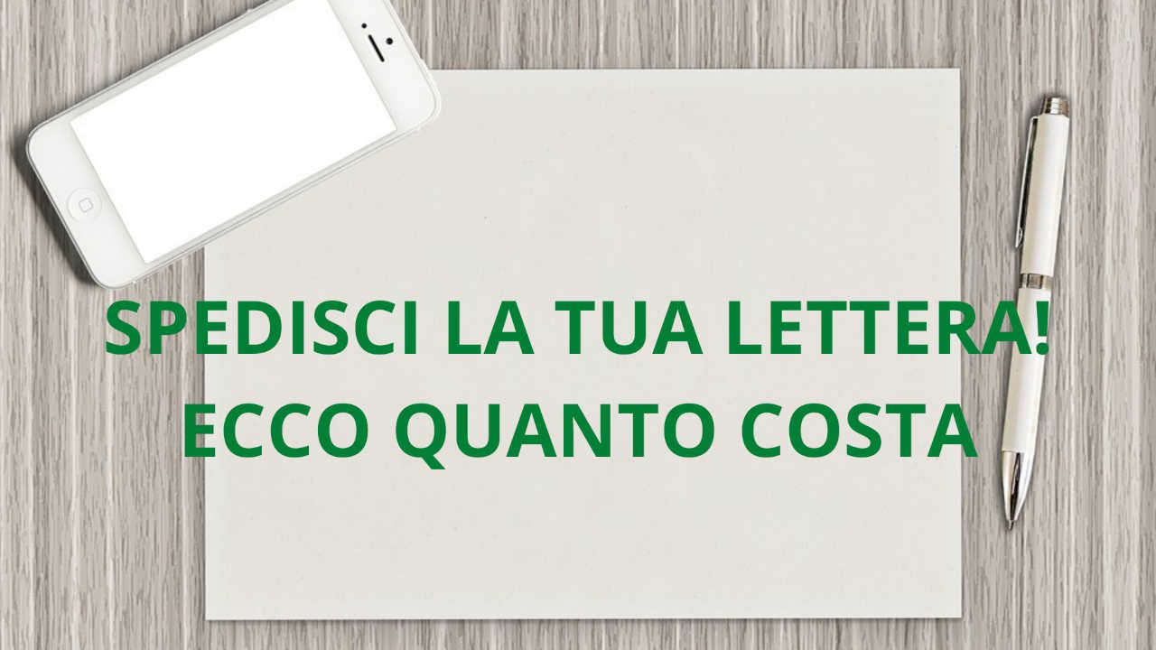 Spedire lettera online Poste Italiane 1,22 euro
