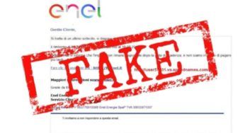 Se ti arriva questo messaggio da Enel, fai attenzione