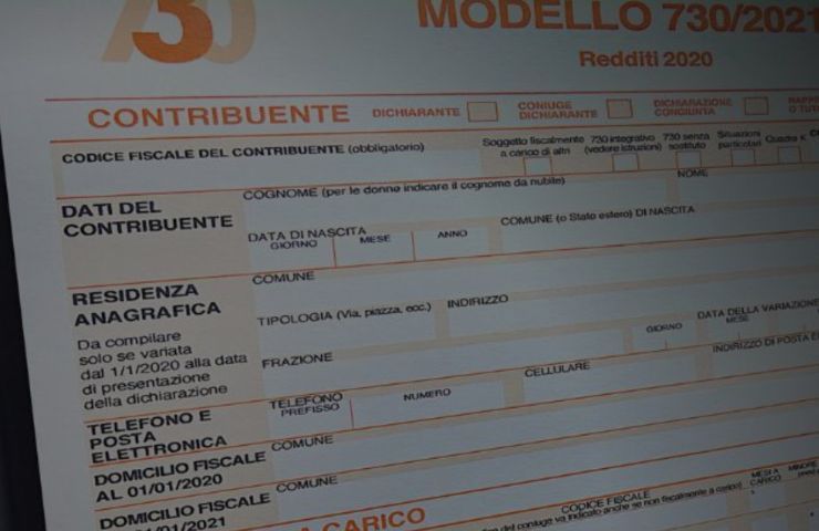 Modello 730 bonificobancario.it 20230407