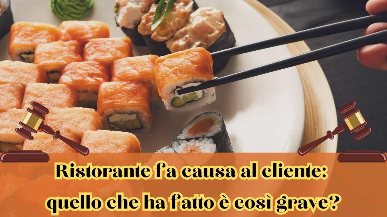 Ristorante intenta causa al cliente