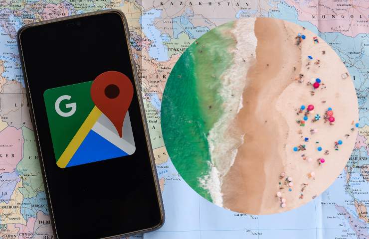 google maps per trovare spiaggia